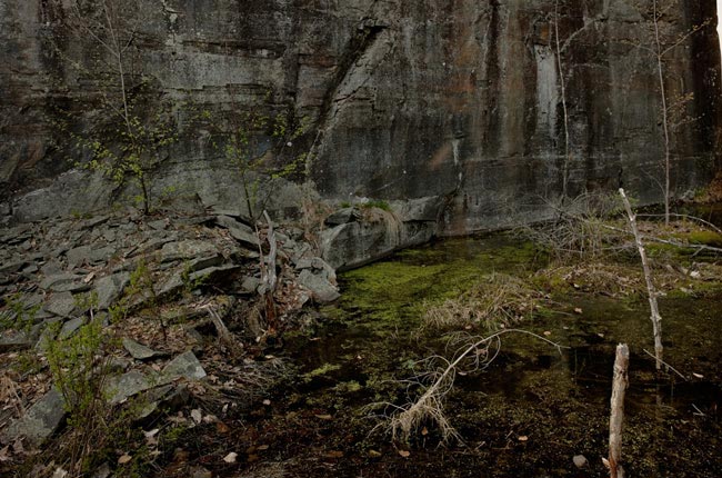 Quarry pond at Snake Rock, Woodstock, 2010